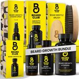 Beard Club Temel Sakal Uzatma Kiti - Büyüme Yağı, Büyüme Vitaminleri, Büyüme Vitamini Spreyi Ve Sakal Fırçası