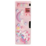 Bear&Deer BD-KCS233 Mor Unicorn Desenli Kalemtıraşlı Kalem Kutusu