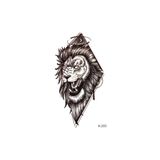 BearPear Aslan Dövmesi Geometrik Aslan Minimal Tattoo