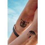 BearPear Çift Dövmesi Minimal Geçici Dövme Couple Tattoo