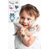 Bearpear Çocuk Dövmesi, Geçici Dövme, Sevimli Karakterler, Çocuklar Için Geçici Dövme - Çok Renkli