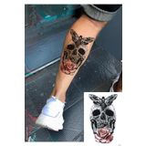 BearPear Kurukafa Geçici Dövme, Üniseks Dövme, Vücut Dövmesi, Tattoo