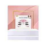 BearPear Pembe Renkli Kendinden Yapışkanlı Kristal Yüz Taşı Face Sticker