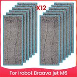 Bearrt 12 Adet Mop Islak Bez Seti Irobot Braava Jet M6 Süpürme Robotu Aksesuarları Yedek Temizleme Bezi (Yurt Dışından) - 1 Adet