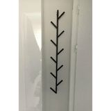Beasym Fidan Metal Antre Çanta , Banyo Bornoz ve Havlu Askılığı (9 ASKILI-100 cm ) - RENK - Siyah