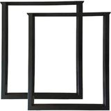 Beasym Masa Ayağı 60X70 cm Metal Ayak Ahşap Masif Kütük Çalışma Yemek Masası Ayakları