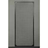 Beasym Sık Telli Tel Raf - Tel Pano Stand, Duvar Askılığı 60X120 cm - Siyah