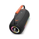 Beatbox Siyah Powerway C Led Işıklı Dayanıklı Ses Bombası Usb Sd Aux Fm Radyo Bluetooth Hoparlör
