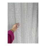 beatiful TÜL PERDE DESENLİ BRODE KUMAŞ 1/3 SIK PİLELİ BORU PİLE BEYAZ RENK
