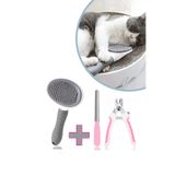 Beatitude Otomatik Tüy Toplayıcı Evcil Hayvan Tırnak Makası Otomatik Tuşlu Kedi Köpek Kılı Tüy Toplama Fırçası