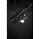Beatitude Portatif 3.0 Usb Hub 4 Girişli Çoğaltıcı Type C Aux Dönüştürücü Hdmi To Vga Kablo SD Kart Adaptör