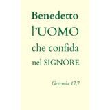 Beato l'uomo che confida nel Signore (Geremia 17:7): Quaderno a quadretti grandi per appunti, scrittura e riflessioni
