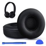 Beats Solo 2 & Solo 3 için Yedek Kulak Pedleri, Kablolu ve Kablosuz Kulaklıklar, Kulak Yastıkları, Kulak Kupaları Kapağı Onarım Parçaları-Siyah