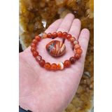 beautifulnaturelstones Madagaskar Akik Doğal Taş Bileklik 8 Mm ( Taş Hediyeli )( Negatif Enerjiden Kurtarır )