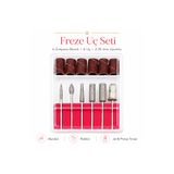 Beauty Box 12 Parça Kaliteli Tırnak Törpü Makinesi Uç Seti Nail Drill Manikür Pedikür Kalıcı Oje Protez Tırnak