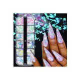 Beauty Box 12'li Denizkızı Pul Seti Makeup Nail Art Resin Art Kalıcı Oje Protez Tırnak Süsleme Göz Makyajı