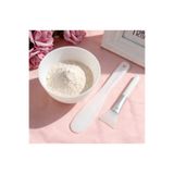 Beauty Box 3’lü Kil Maskesi Karıştırma Seti | Kase + Spatula + Silikon Maske Fırçası | Pratik Cilt Bakım Seti