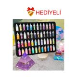 BEAUTY BOX COSMETIC Nail Art 48 Adet Mega Sim Pul Boncuk Seti Tırnak Göz Çevresi Süsleme Kalıcı Oje Protez Tırnak