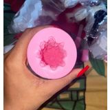 Beauty Box Silindir Gül Mum Kalıbı Üstün Kalite Yumuşak Pembe Silikon 8cm x 6,5cm