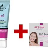 Beauty Collection Beauty Face Collagen + Hyaluronic Acıd + Vitamin C Bakım Kremi+B. Collection 3in1 Anti-Aging Sabun