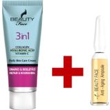 Beauty Face Collagen + Hyaluronic Acıd + Vitamin C Bakım Kremi & Anti-aging Serum Ampul