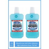 BEAUTY FORMULAS Mouthrinse Soft Mint Mint Ağız Çalkalama Suyu Alkolsüz 750ml 2X