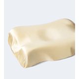 Beauty Pillow Kırışıklık Önleyici Ortopedik Güzellik Yastığı - İpek Kılıf ile - 10 x 43 cm - Ekru