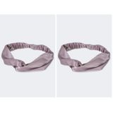 Beauty Pillow Yüzde Yüz İpek Saç Bandı Lila (2 paketi)