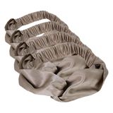 Beauty Pillow Yüzde Yüz İpek Saç Bandı Vizon (4 paketi)