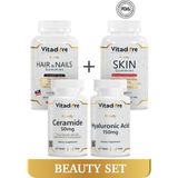 Beauty Set - Cilt, Saç Vitaminleri > Skin Gummy, Hair&nails Gummy, Ceramide ve Hyaluronic Acid