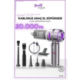 Beauty Vogue Araç Içi Süpürge 4ın1 20.000 Pa Emiş Güçlü Üflemeli Şarjlı Mini Araba El Süpürgesi HL121 Pro - 0,475 kg