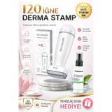 Beauty Vogue Bio Needle 120, ayarlanabilir dermastamp, 120 titanyum iğneli , dermapen alternatifi, microneedling yüz cilt saç sakal bakım aleti, gözenek, leke, akne izi ve çatlak bakımı Dermaroller Titanyum İğne