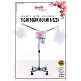 Beauty Vogue Çift Başlıklı Sıcak &amp; Soğuk Buhar Ve Ozon Makinesi Ozonlu Sıcak Buhar