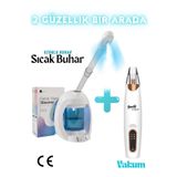 Beauty Vogue Masaüstü Vapozon Yüz Cilt Buhar Makinesi Ozonlu Cilt Bakımı Profesyonel - Taşınabilir + Vakum