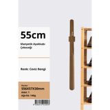 Beauty Vogue Masif Ahşap Mıknatıslı Ayakkabı Çekeceği - 55cm Uzun Kerata (Lüks ve Pratik) - Ceviz