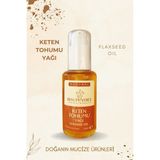 Beauty Voice Katkısız Soğuk Sıkım Keten Tohumu Yağı, Organik Saf Bitkisel Yağ, Cilt Bakım Yağı - 100 ml