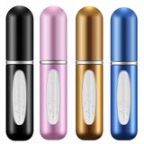 BeautyChen 4 Paket 5ml Taşınabilir Mini Doldurulabilir Parfüm Atomizer Şişesi Parfüm Sprey Boş Doldurması Kolay Koku Tıraş Sonrası Pompa Kılıfı Seyahat Giden Çanta Çok Renkli