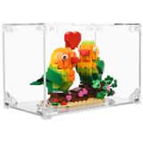 Beautyflier Lego Valentine Muhabbet Kuşları için Akrilik Vitrin 40522 Bina Oyuncak Seti, Özelleştirilmiş Şeffaf Ekran Kutusu Toz Geçirmez Koruma Vitrini, Lego Lover için Koleksiyon Oyuncaklar için Tezgah Teşhir