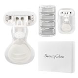 BeautyGlow Kadınlar için mini tıraş bıçağı, 1 saplı + 5 bıçak yedeği + 1 seyahat çantası, tıraş ve epilasyon için taşınabilir vücut tıraş bıçağı (beyaz)