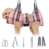 BEAUTYZOO Ayarlanabilir Koşum Takımı ve Çelik Taraklı Köpek Bakım Hamağı - Tırnak Düzeltme ve Şekillendirme için Evcil Hayvan Bakım Kısıtlama Askısı - Güvenli ve Stressiz Bakım için Mükemmel Köpek