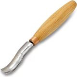 Beavercraft K8A/14 Bükülmüş Sığ Oluklu Kısa Ahşap Oyma Iskarpelası, No 8