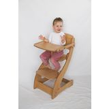beBaby Montessori ahşap mama sandalye ve çıkarılabilir masa (Dogal renk)