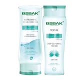 Bebak 200 ml Yağlı Ciltler İçin Yüz Temizleme Jeli + 200 ml Tonik