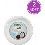 Bebak Hindistan Cevizi Yağlı Soft Nemlendirici Bakım Kremi Kavanoz 2x300 ml - 600 ml