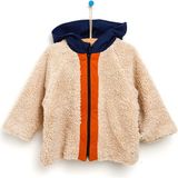 Bebbek Ice Age Is Cool Kapüşonlu Micro Kapitone Detaylı Bej Welsoft Hırka
