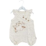 Bebbemini Bebek Tulumu 2348 - Gri - Kahverengi - 6 - 9 Ay