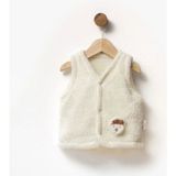 Bebbemini Bebek Yelek 2405 - Krem - 0 - 3 Ay