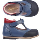 Bebbini Bobby- Deri Denim Ortopedik Ilk Adım Ayakkabı - 00Mavi