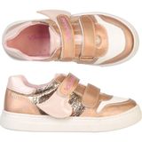 Bebbini Luna-Bronz Işıltılı Kalpli Kız Çocuk Sneaker-Spor Ayakkabı - (Kenya)Black-TrueWhite