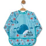 Bebe-chi Bebechi Bambino Kids Uzun Kollu Mama ve Aktivite Önlüğü Balina (6-24 Ay) - Koyu Mavi - 6 - 24 Ay
